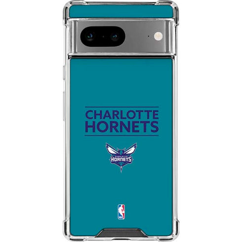 NBA Charlotte Hornets Standard - Blue Google Pixel 8 Clear Case